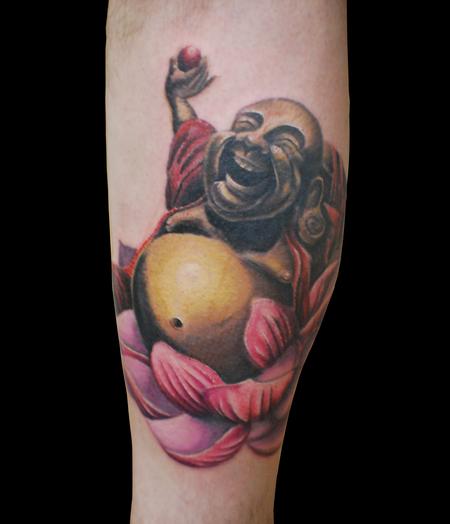 Buddha” tattoo I did on a client's forearm. #tattoo #tattoos #tattooa... |  TikTok