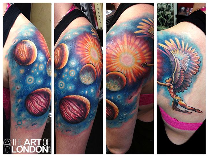 milky way solar system tattoo