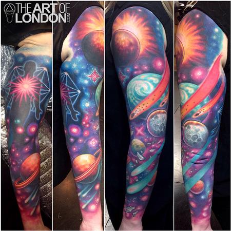 But don't name them... I like the asteroid belt particularly. | Solar  system tattoo, Sleeve tattoos, Planet tattoos
