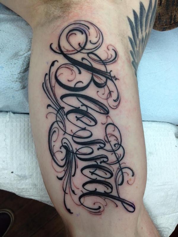 Ended Up With Amazing Results On My Back Tattoo Lettering What Do Yall  Think  rTattooDesigns