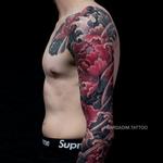 Tattoos - Botan Japanese Tattoo. Japanese Full Sleeve Tattoo - 133179