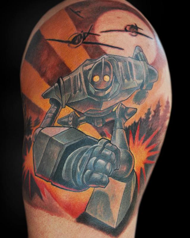 My Iron Giant done by Andrew of Nectar Fine tattooing in Lethbridge  Alberta  rtattoos