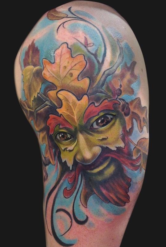 Green Man tattoo by rinamorata on DeviantArt