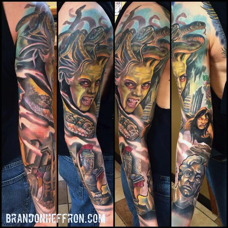 Last part of full sleeve Perseus and Medusa by pjamestats at Obra  Malolos Philippines  rtattoo