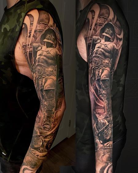 Anthony Clesceri tattoo - Got to make this spartan warrior tattoo please  let me know what you think of it. | Facebook
