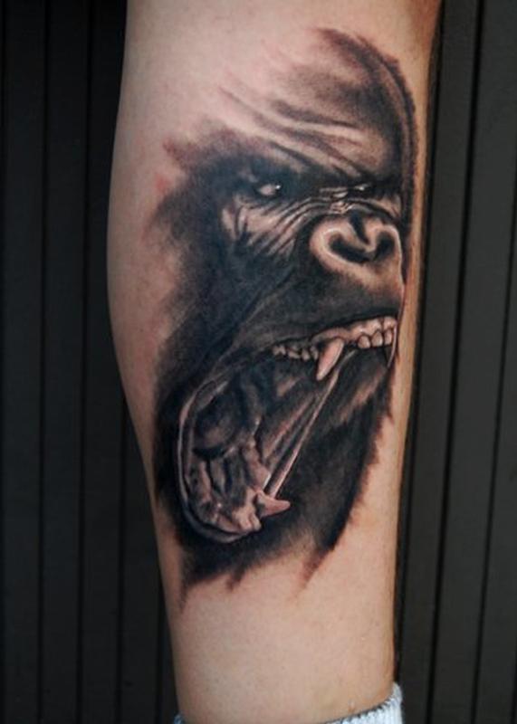 Gorilla Tattoo  meaning photos sketches and examples