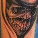 Tattoos - Black and Gray Skull Tattoo - 58333