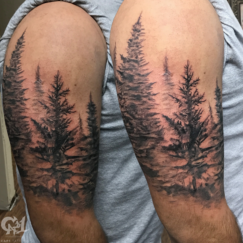 forest tattoo sleeve