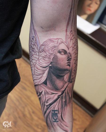 His Faith is etched in stone tattoo. By... - Moonlight Tattoo | Facebook