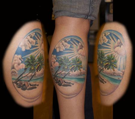 Paradise by glenntattooer  Shamrock Tattoo DaytonaOrmond Beach FL   rtraditionaltattoos