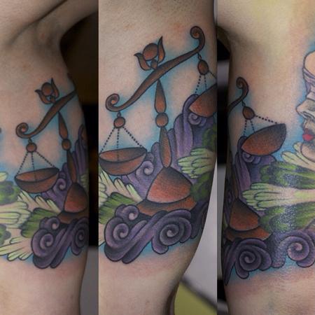Tattoo uploaded by Jody McIntosh • #zodiac #libra #scales #balance •  Tattoodo