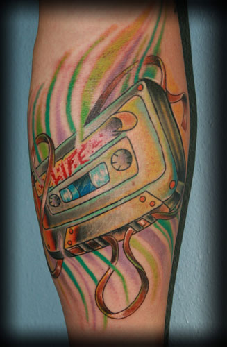 Amazon.com : Large 'Cassette Tape' Temporary Tattoo (TO00035604) : Beauty &  Personal Care