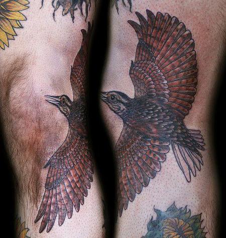 Flying Bird Tattoo On Hand - Tattoos Designs