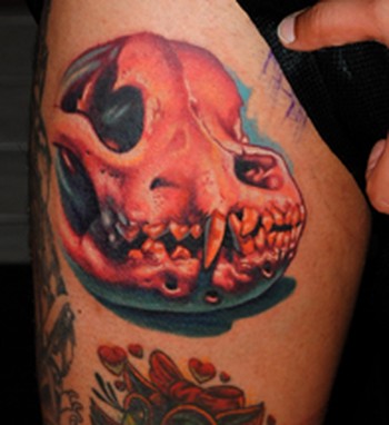 70 Wolf Skull Tattoo Designs For Men  Masculine Ink Ideas