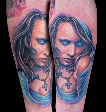 Waterproof Temporary Tattoo Sticker Ins Cross Christian Woman Cool Body Art  Flash Tatoo Fake Tatto For Women Men - Temporary Tattoos - AliExpress