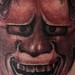 Tattoos - black and grey mask - 34751