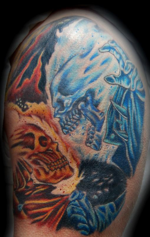 Darkside Tattoo  Tattoos  Evil Death  Color Ghostrider Tattoo