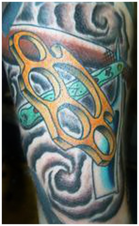 Brass Knuckles Knuckle tattoo Brass hand logo png  PNGEgg