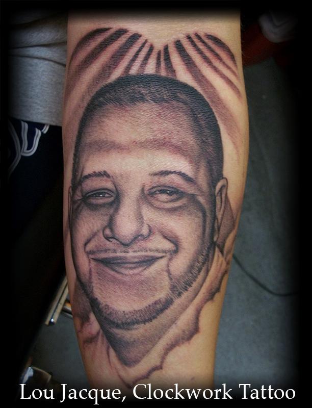 Memorial Portrait by Lou Jacque: TattooNOW