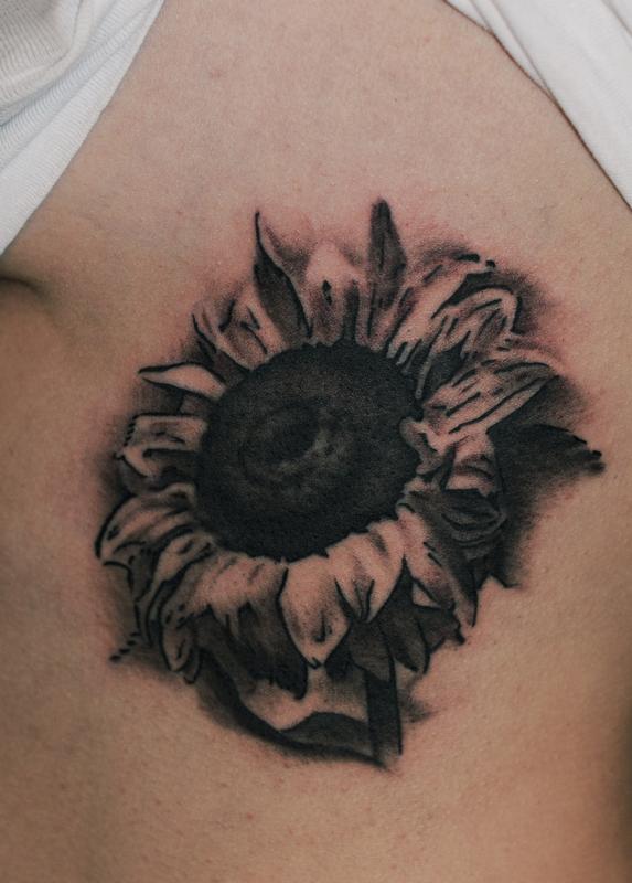 10 Best Black And Grey Sunflower Tattoo IdeasCollected By Daily Hind News   Daily Hind News