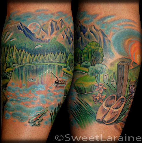 Mountains lake tattoo hires stock photography and images  Alamy