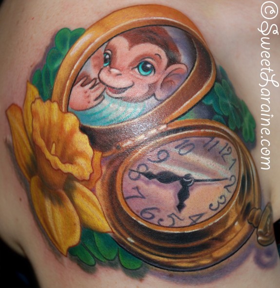 Curious George Custom Tattoo by Roxie J  YouTube
