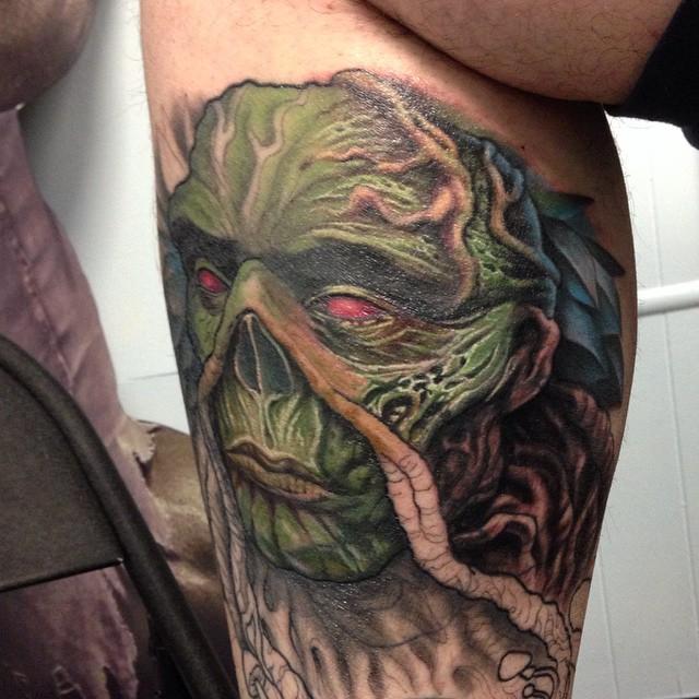 CalebDMTG on Twitter I wanted a tat that showed the more psychedelic and  colorful aspects of Swamp Thing Stoked with how it turned out Wes did a  great job Going to grab