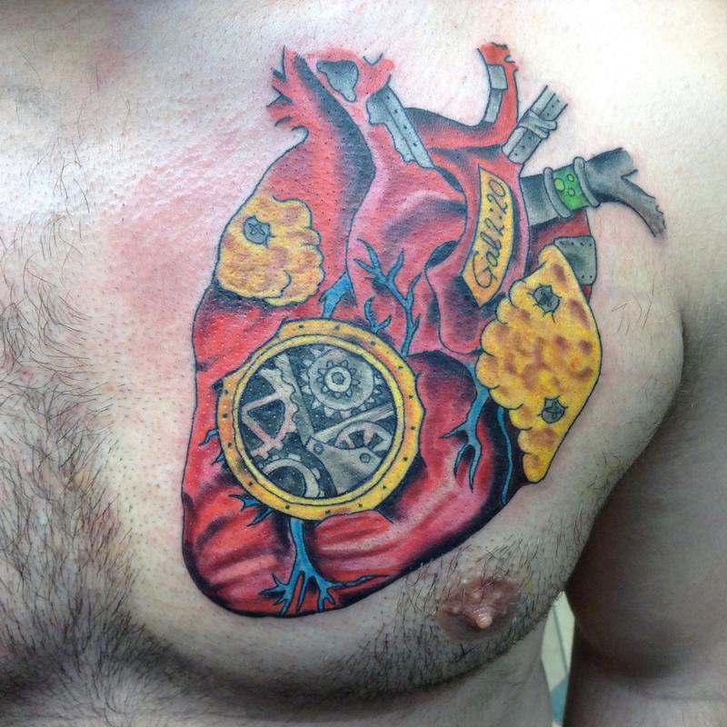 Tattoo uploaded by Carlos Guzman Art  Mechanic heart  Tattoodo