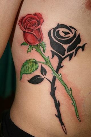 Day of the death women tree roses and eye custom tattoo  Flickr