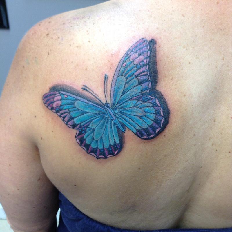 Pastel Butterfly by Cat Johnson: TattooNOW