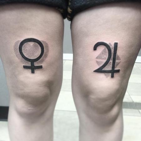 Male with Stroke and Female Sign Transgender Gender Symbol Temporary Tattoo  Set | eBay