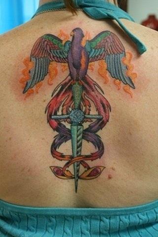 Phoenix Caduceus by Cat Johnson: TattooNOW