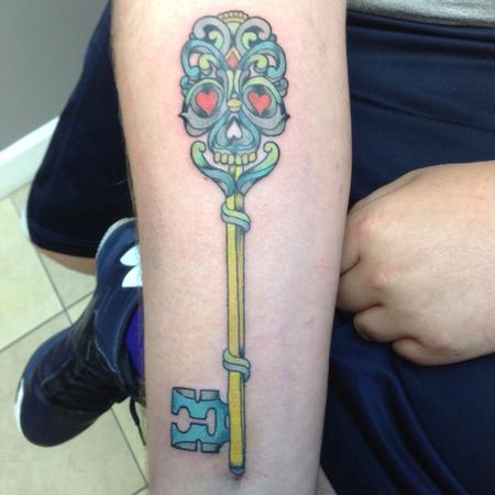 65+ Awesome Skeleton Key Tattoos