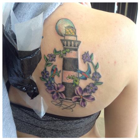 Exhibit A Tattoo - Lighthouse 💡🏠 Done by @canderson_717 ✍🏼 #lighthouse  #lighthousetattoo #stippletattoo #tattoo #tattoos #tattooer #inked  #blackwork #maine #ocean #blacktattoo #stippleshading #funtattoos  #tattooideas #tattooartist #tattooart ...