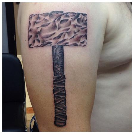 Tattoo uploaded by Víctor García • #mjolnir #treeoflife #Valknut just half  of my arm. The other half is in process. • Tattoodo