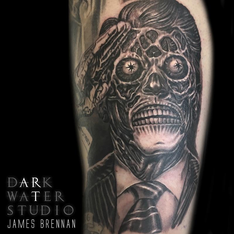THEY LIVE PORTRAIT by James Brennan TattooNOW