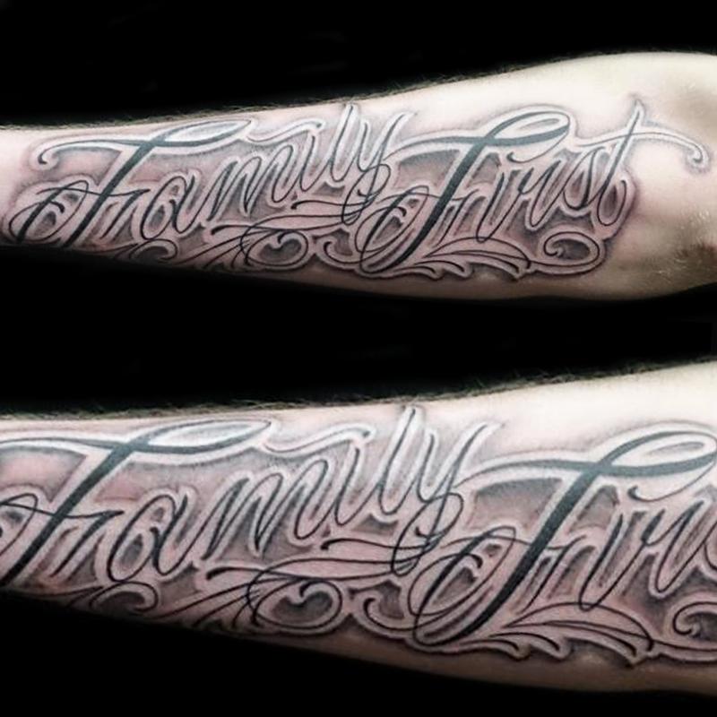 family first tattoo designs on hand