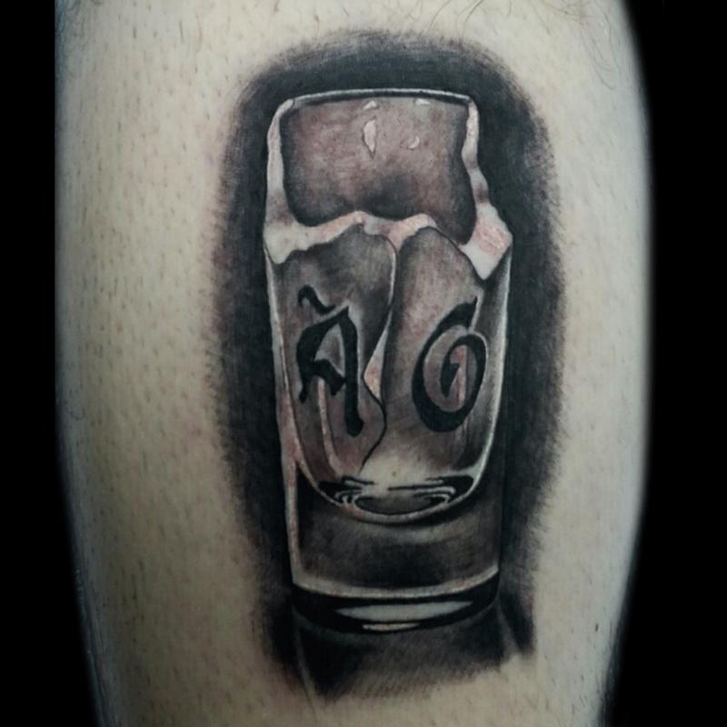 My new Skull Island Shot Glass Done by Ryan at 4th St Tattoo Royal Oak  Michigan  rtraditionaltattoos