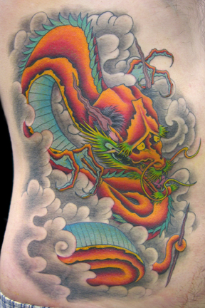 18 Vibrant Traditional Dragon Tattoos  Tattoodo