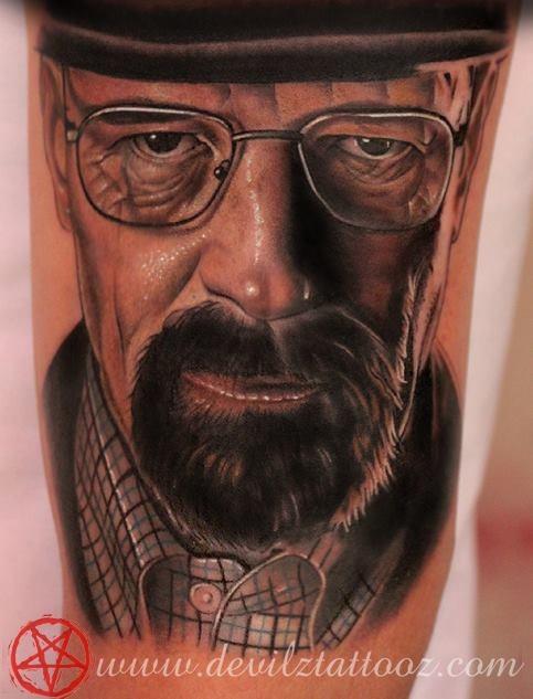 Heisenberg Breaking Bad Temporary Tattoo  Mi Ink Tattoos