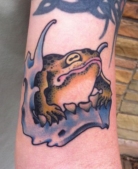 Traditional Japanese Frog Tattoo Design
