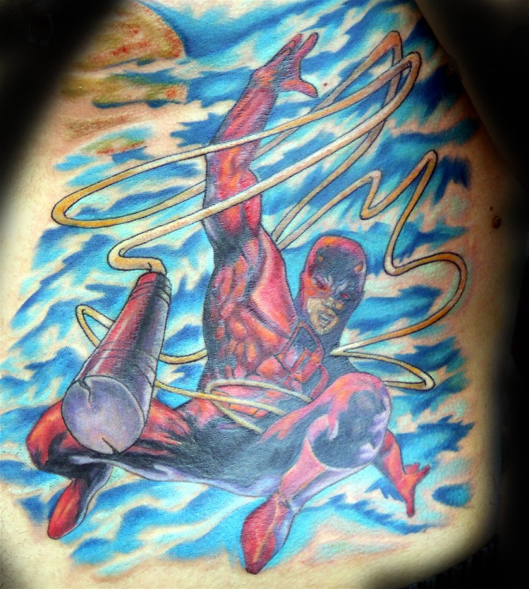 Daredevil, made by Marina Daniluc using Cheyenne Professional Tattoo  Equipment . . . #ink #tat #tattoo #tattooshop #realistictattoo #inked  #bucuresti... | By Classic Ink Tattoo StudioFacebook
