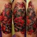 Tattoos - Custom Flower Skull - 63839