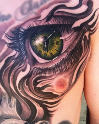 Tattoo with Eye Rose and Clock Meaning | TikTok