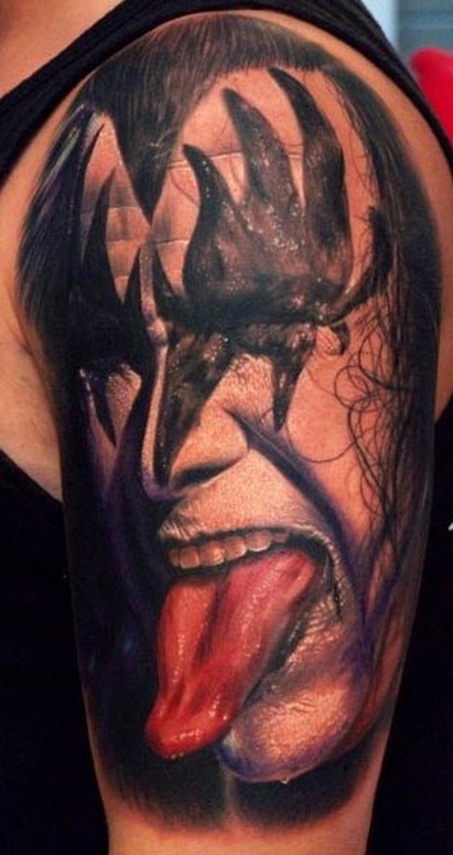 Gene Simmons  KISS by Halo TattooNOW