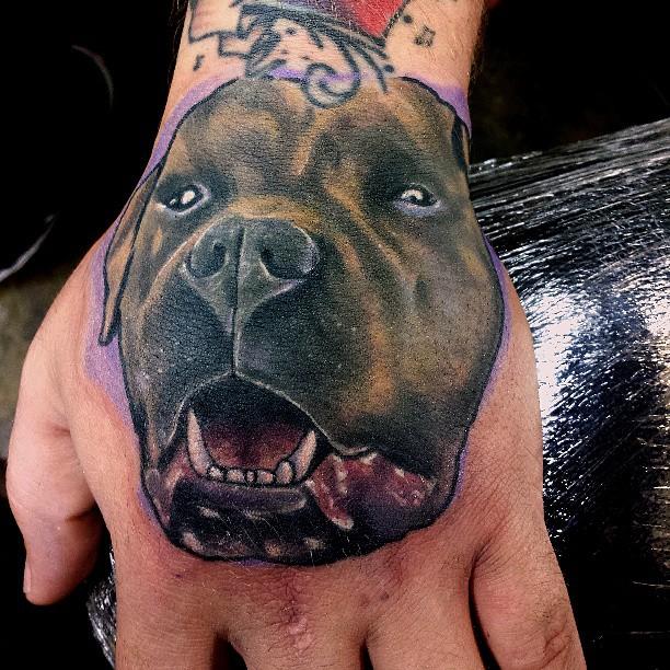 Discover more than 59 pitbull hand tattoo latest  ineteachers