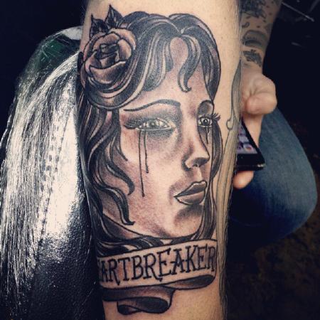 tattoos/ - Heartbreaker Lady Face - 82296