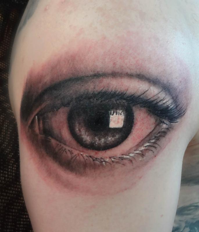 eyeball tattoo by Ian Robert McKown TattooNOW