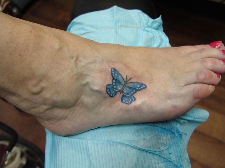 Butterfly Tattoo On Foot  Tattoo Designs Tattoo Pictures