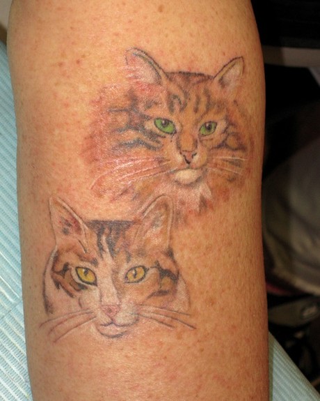 This is a cute idea! Having the rainbow paws is perfect for doing it as a memorial  tattoo for your pet. Rel… | Tatuaje gato, Tatuaje de gato negro, Tatuajes  huellas